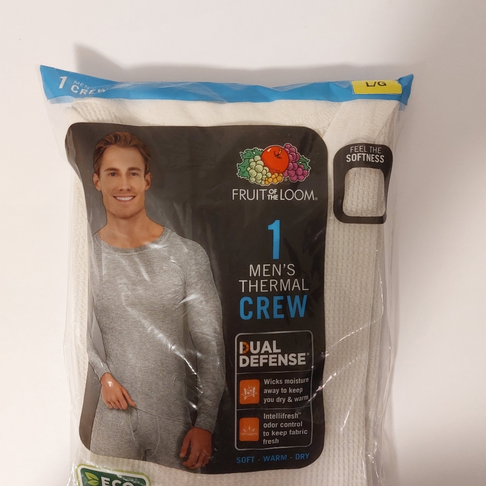 SALE..  ..  MEN'S LARGE THERMAL CREW SHIRT